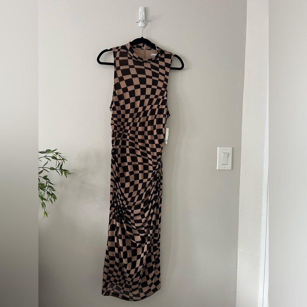 Checkered Sleeveless Maxi Dress | Women’s: XL (New)